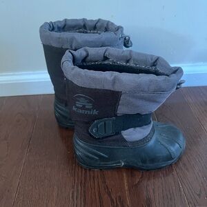 Kamik Black and Gray Winter Boots